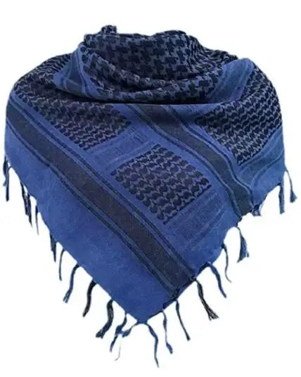 Tactical Hunting Scarf Shemagh Tactical Desert Keffiyeh Head Neck Scarf Arab Wrap with Tassel 43x43 Inches