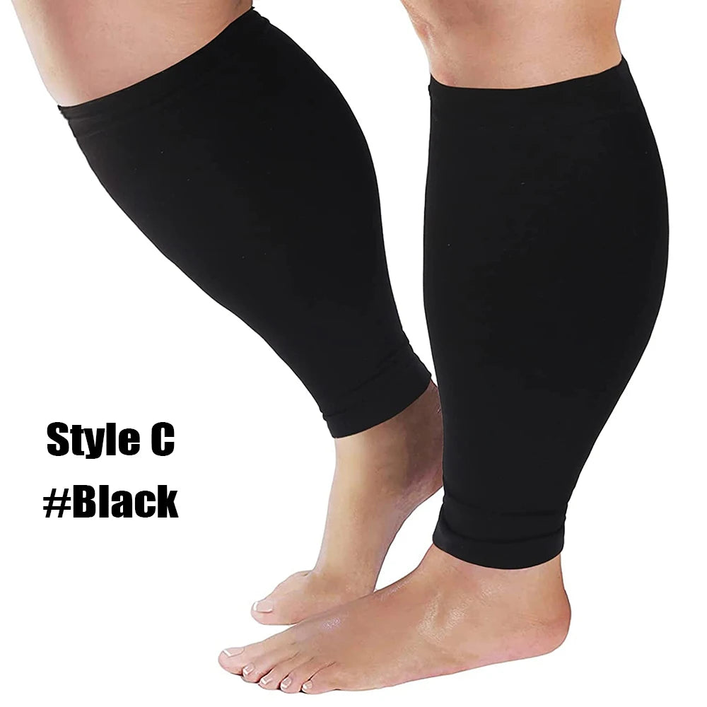 1Pair Compression Socks S-7XL Prevent Varicose Veins Toeless Support Hose for Women Men Sports, Running, Travel, Work