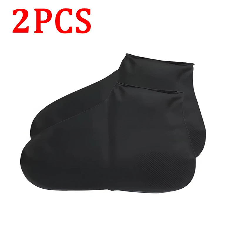 6/4/2PCS Silicone Shoe Covers - Wear-resistant Waterproof Anti-Slip Foldable Reusable For Outdoor Rain/Snow, Household Travel