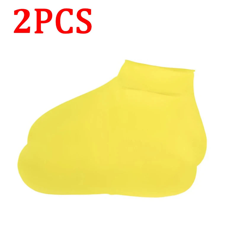 6/4/2PCS Silicone Shoe Covers - Wear-resistant Waterproof Anti-Slip Foldable Reusable For Outdoor Rain/Snow, Household Travel