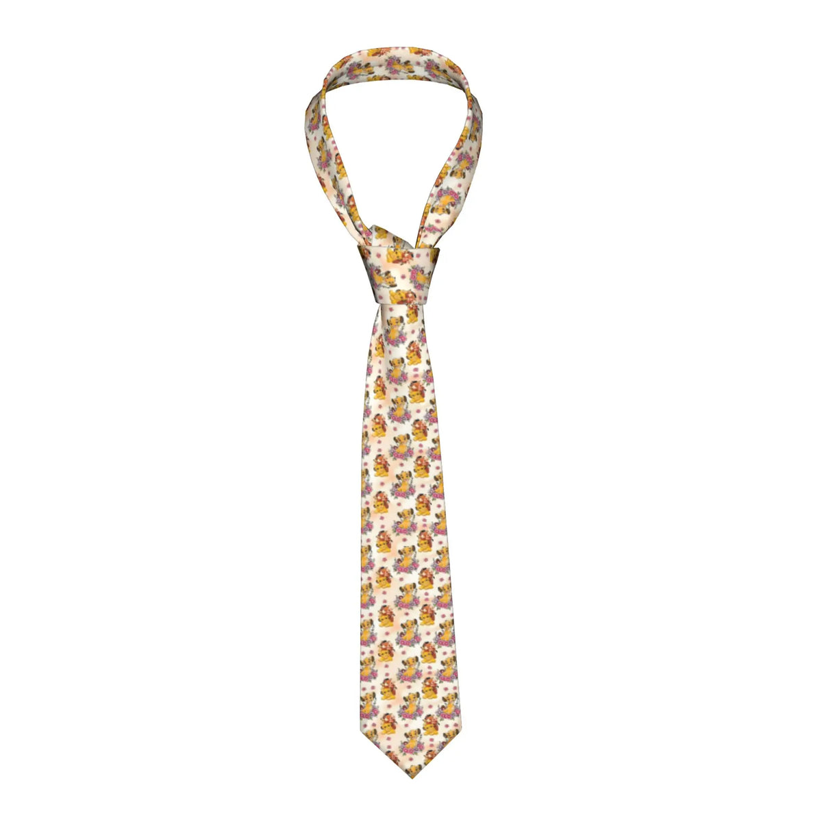 Fashion Anime The Lion King Simba  Neck Ties Men Personalized Silk Cartoon  Necktie for Business Gravatas