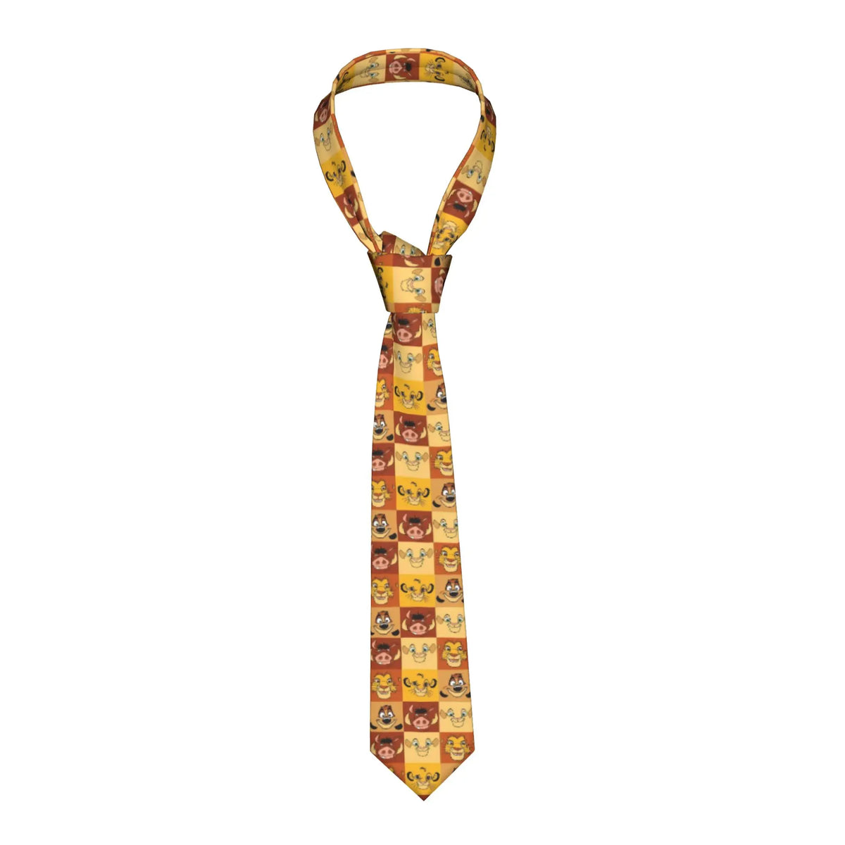 Fashion Anime The Lion King Simba  Neck Ties Men Personalized Silk Cartoon  Necktie for Business Gravatas
