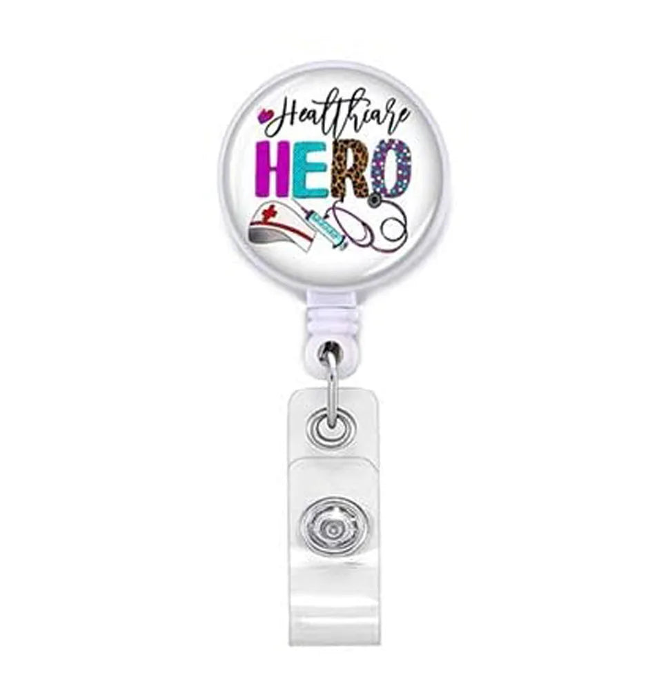 Staff Employee's Card Clip Retractable ID Name Badge Reel for Doctors Nurses Work Card Holder Accessories Medical Workers Pass