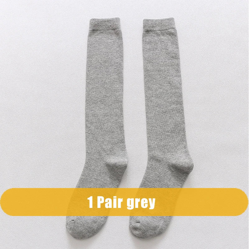 Mens Long Socks Stockings Cotton Solid Business Soft Elastic Party Dress Formal Gentleman Warm Thermal Crew High Socks Fathers