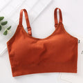 Wireless Seamless Bra for Women Cotton Comfort No Steel Ring Padded Sports Lingerie Top Beauty Back Multi Color Bralette