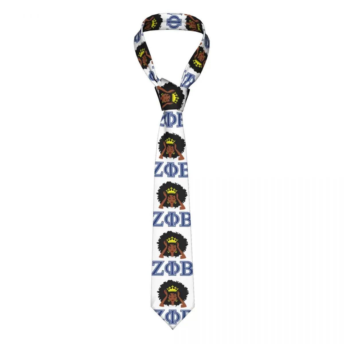 Custom Zeta Phi Beta Greek Letter 1920 Tie Men's Formal Silk ZOB Neckties for Business