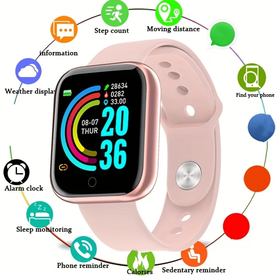 Smart Watch Sport Men Fitness Monitoring Woman Smartwatch Bluetooth Connection Message Remind Health 116Plus Clock D13 Bracelet