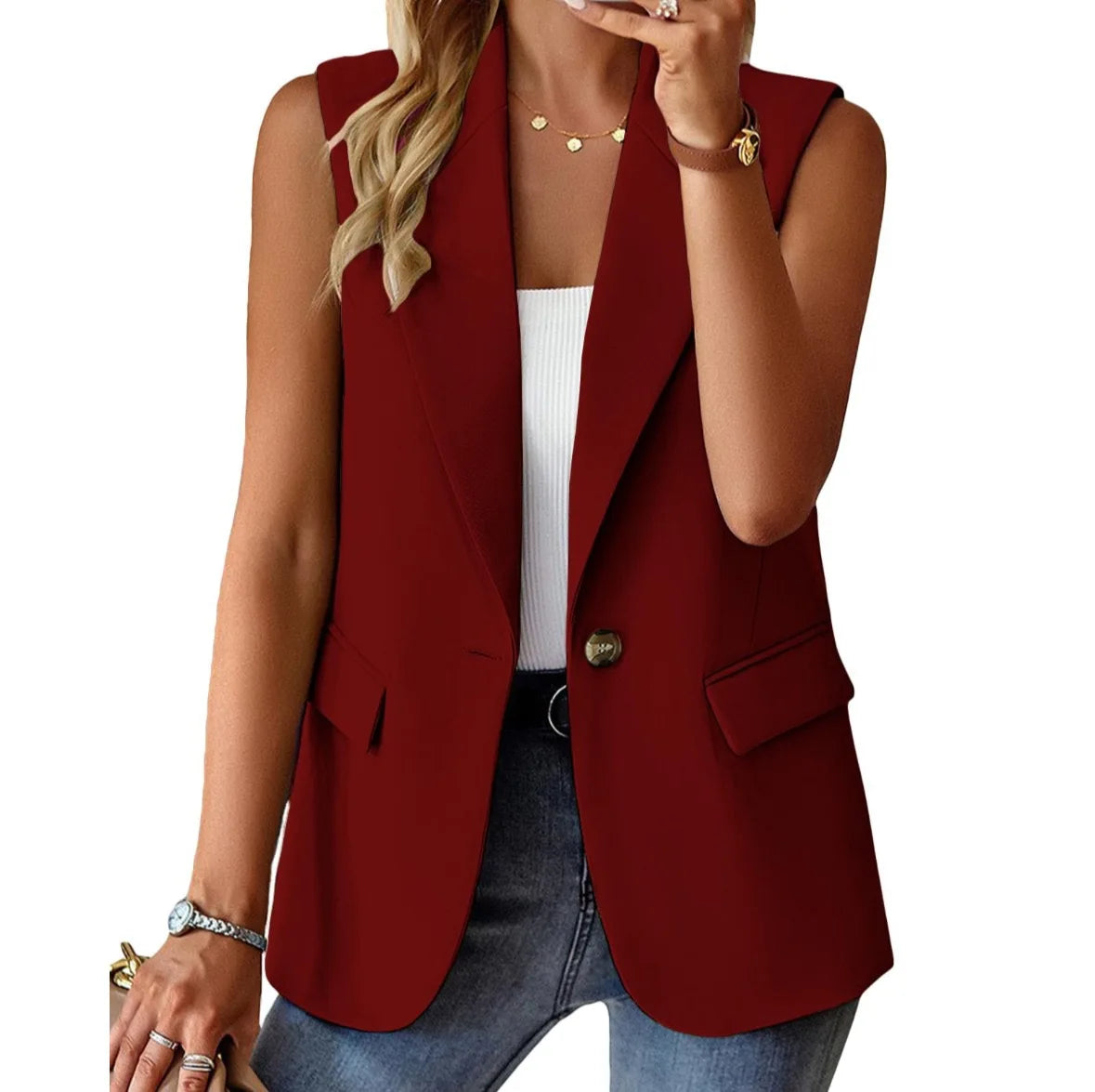 Women Blazers Turn Down Collar Blazer Long Sleeve Suits Single Button Cardigan Outerwear Casual Loose Fit Pockets Spliced 2026