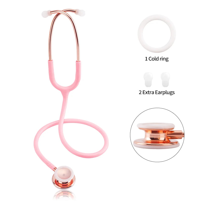 Portable Double Sided Stethoscope Medical Accessories Professional Cardiology Stethoscope Medical Equipment Nurse Vet Doctor