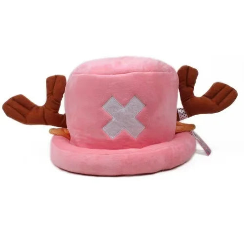 Anime Tony Tony Chopper Cosplay Hat Unisex Boys Girls Soft Cozy Pink Blue Second Generation Chopper Cartoon Plush Hat Gift Party