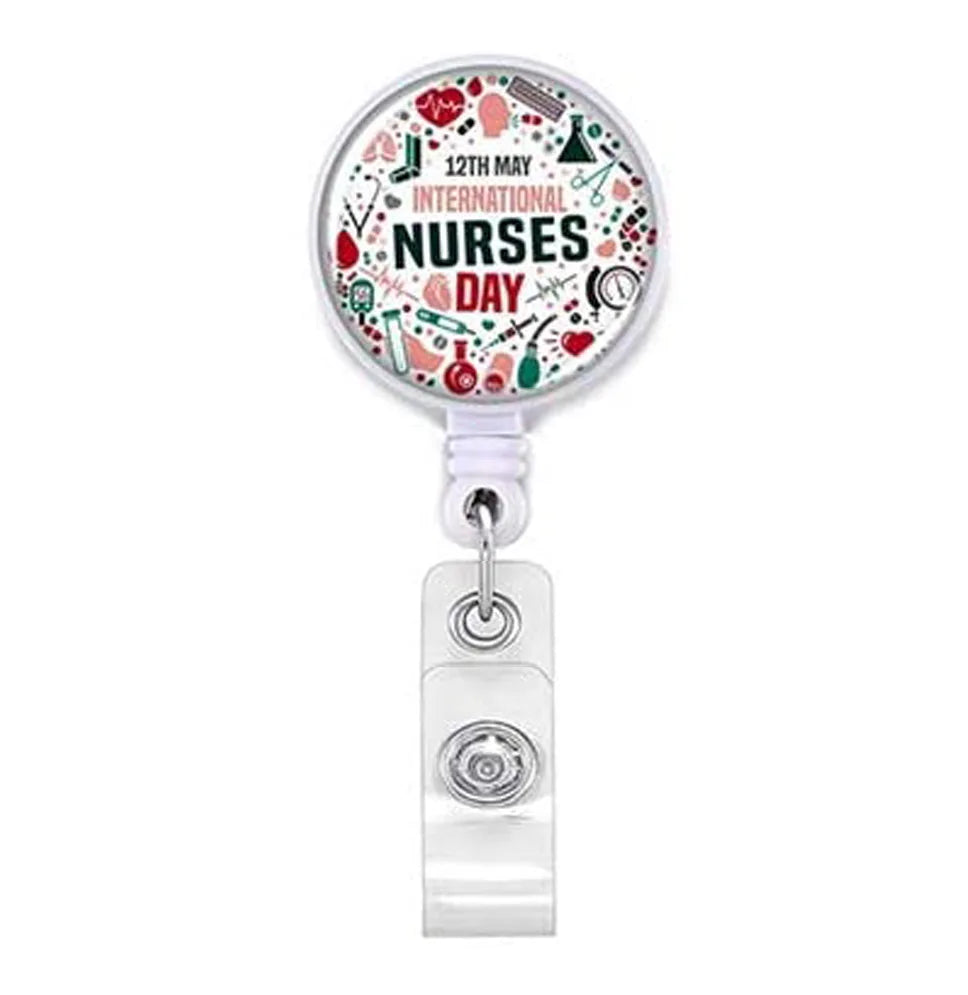 Staff Employee's Card Clip Retractable ID Name Badge Reel for Doctors Nurses Work Card Holder Accessories Medical Workers Pass