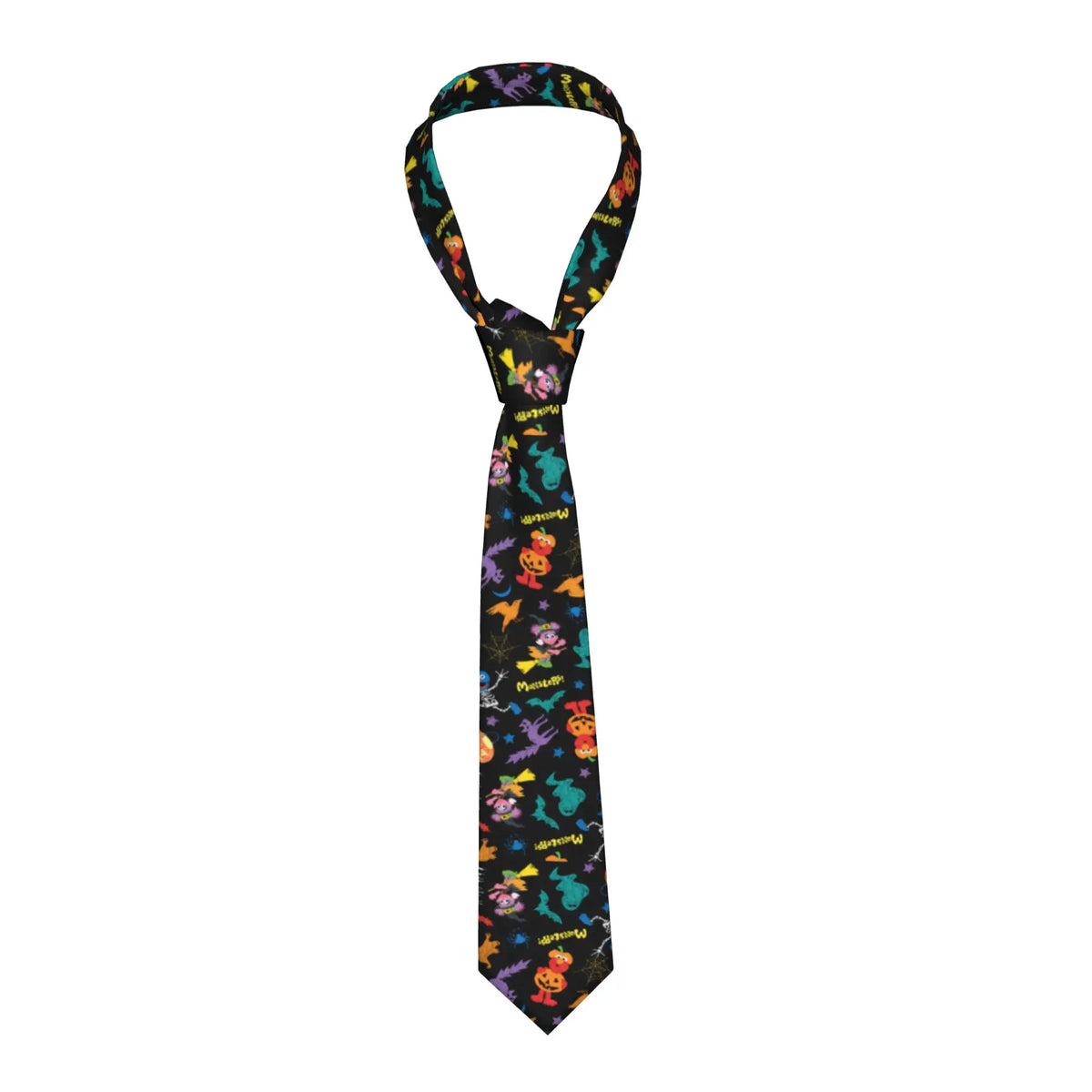 Anime Cookies Monsters Necktie Men 8 cm Slim Neck Ties Sesame Street SesameStreet for Men Daily Wear Cravat Wedding Office