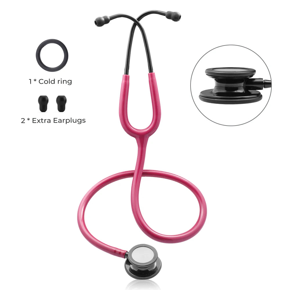 Portable Double Sided Stethoscope Medical Accessories Professional Cardiology Stethoscope Medical Equipment Nurse Vet Doctor