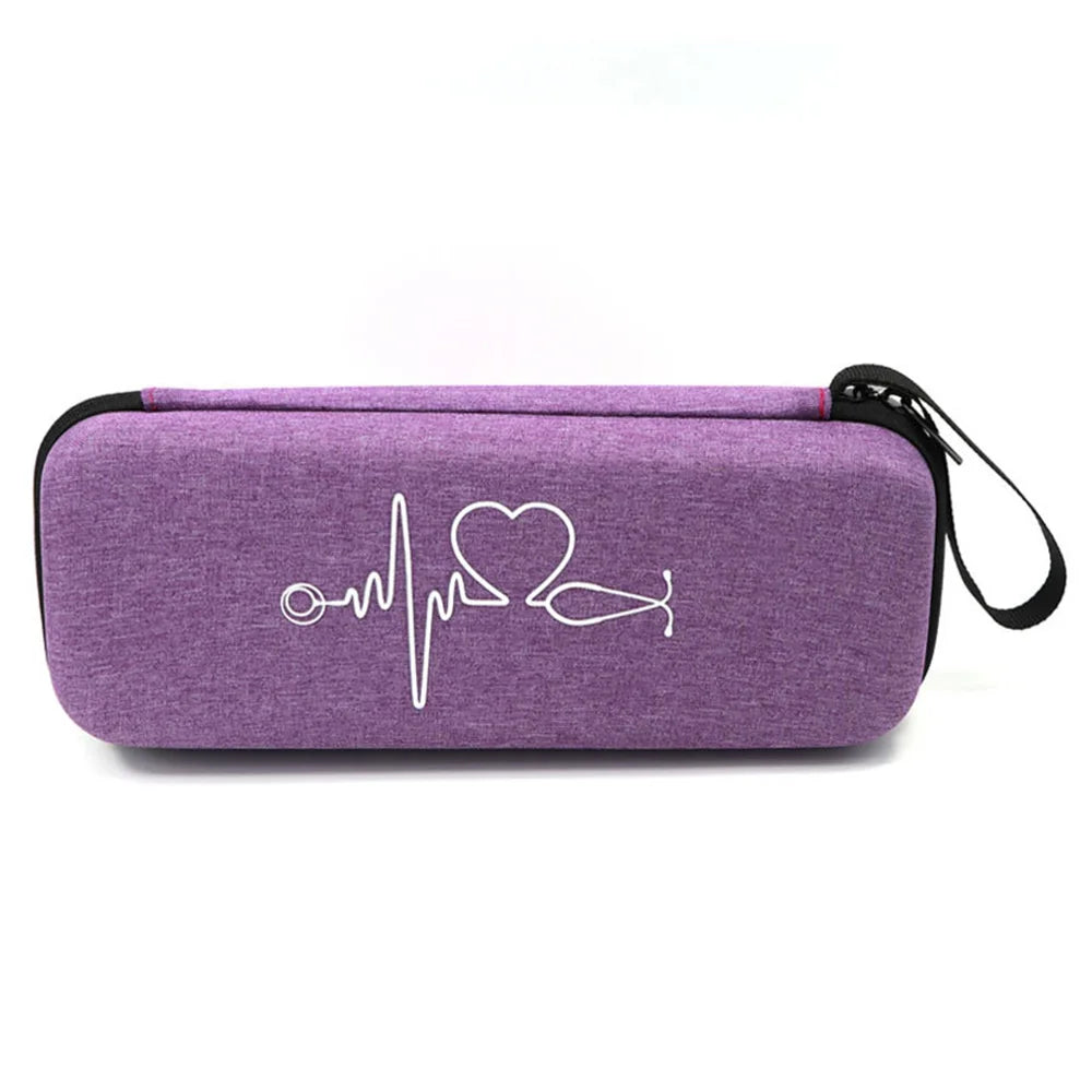 EVA Travel Portable Medical Stethoscope Storage Box First Aid Kit Mesh Pockets Case for 3M Littmann Cardiology III Stethoscope