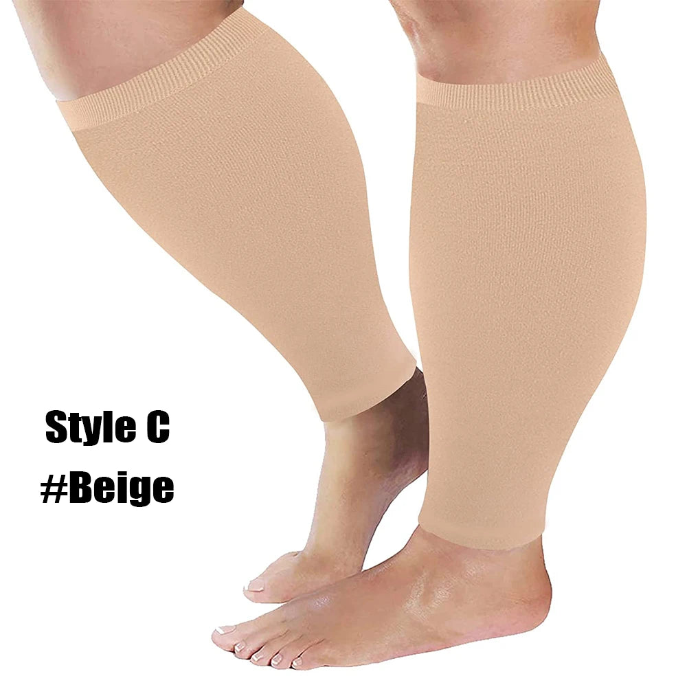 1Pair Compression Socks S-7XL Prevent Varicose Veins Toeless Support Hose for Women Men Sports, Running, Travel, Work