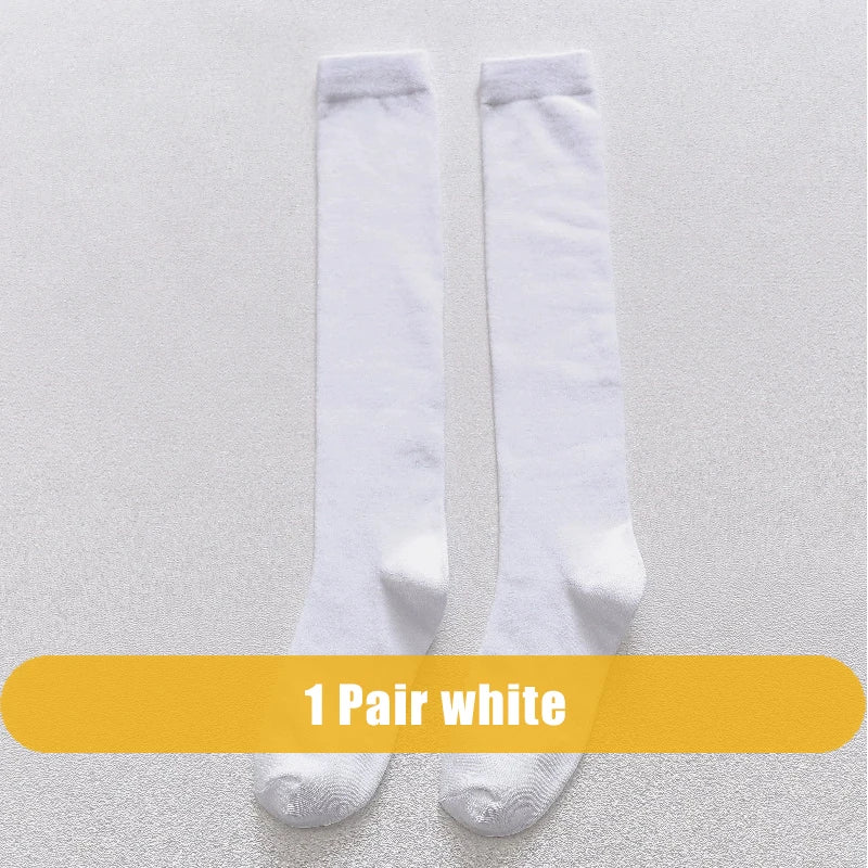 Mens Long Socks Stockings Cotton Solid Business Soft Elastic Party Dress Formal Gentleman Warm Thermal Crew High Socks Fathers