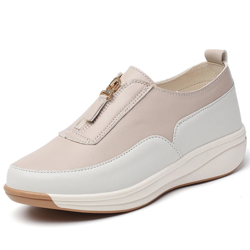 Women's Sports Shoes 2025 New White Shoes Woman Flats Casual Shoes Zapatillas De Mujer Flat Sneakers Casual Footwear Women