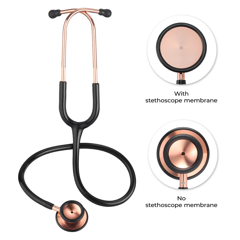 Portable Double Sided Stethoscope Medical Accessories Professional Cardiology Stethoscope Medical Equipment Nurse Vet Doctor