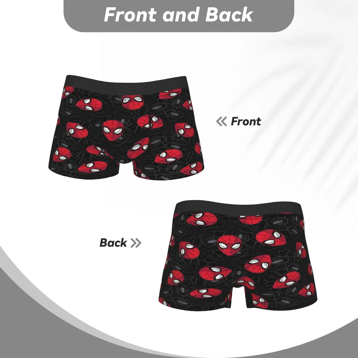 S-Spiders Heroes Underwear  Men Shorts Briefs Classic Trunk Quality Printing Plus Size Underpants