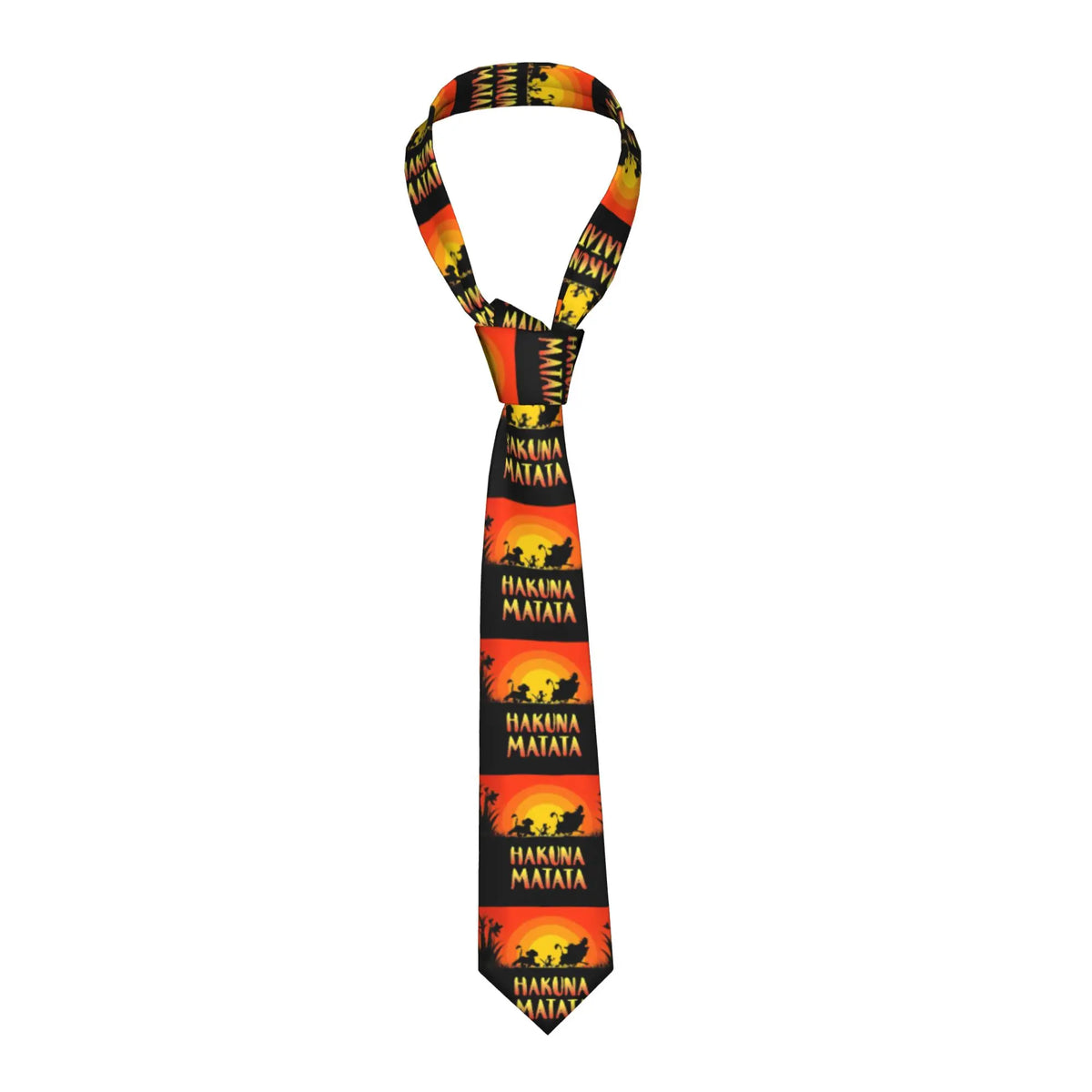 Fashion Anime The Lion King Simba  Neck Ties Men Personalized Silk Cartoon  Necktie for Business Gravatas