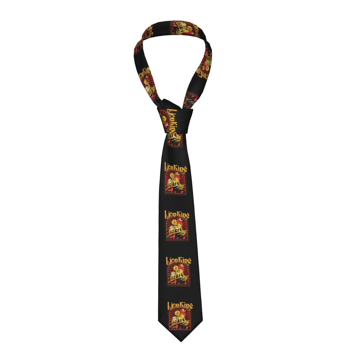 Fashion Anime The Lion King Simba  Neck Ties Men Personalized Silk Cartoon  Necktie for Business Gravatas