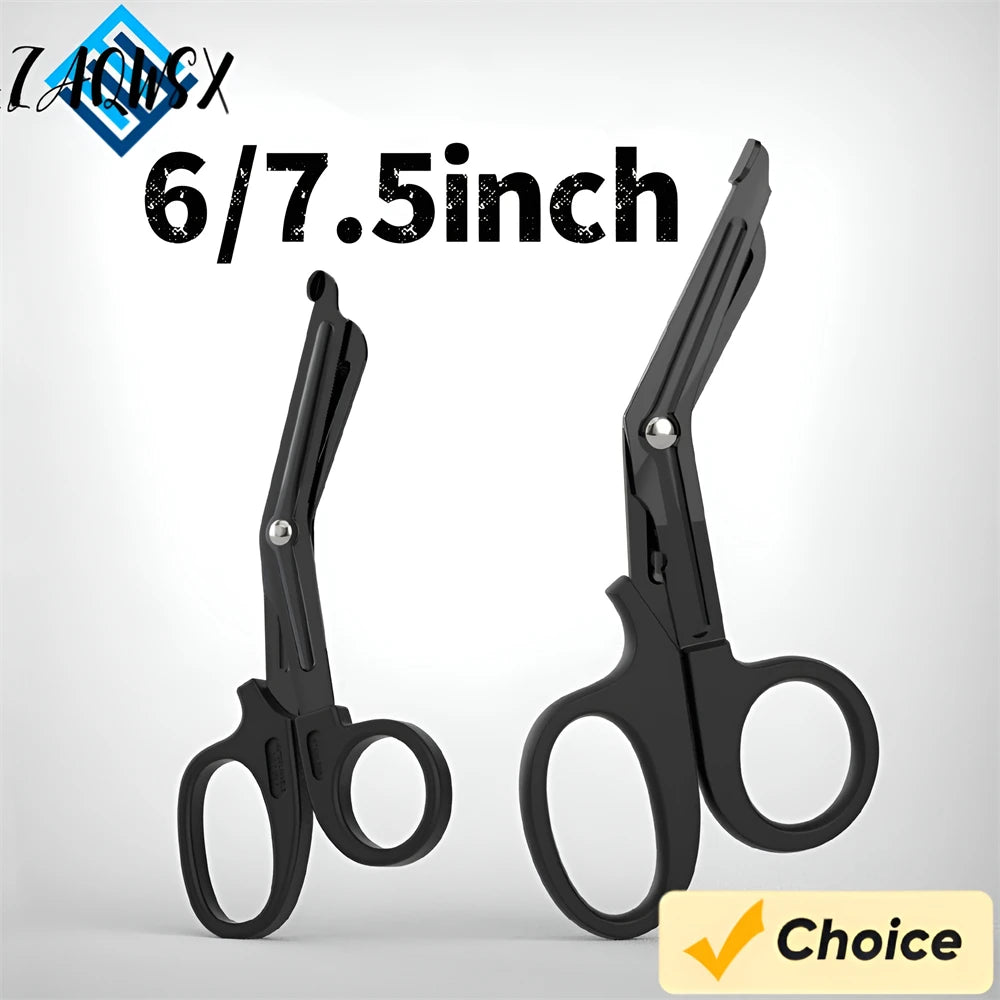 1/2/3/4/5pcs Emergency Medical Scissors Trauma Shears with Carabiner 18.5cm Bandage Shears and Military Bandage Scissors