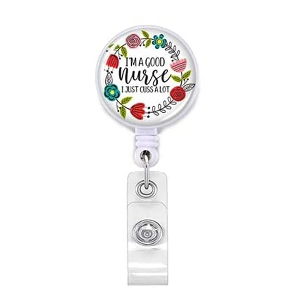 Staff Employee's Card Clip Retractable ID Name Badge Reel for Doctors Nurses Work Card Holder Accessories Medical Workers Pass