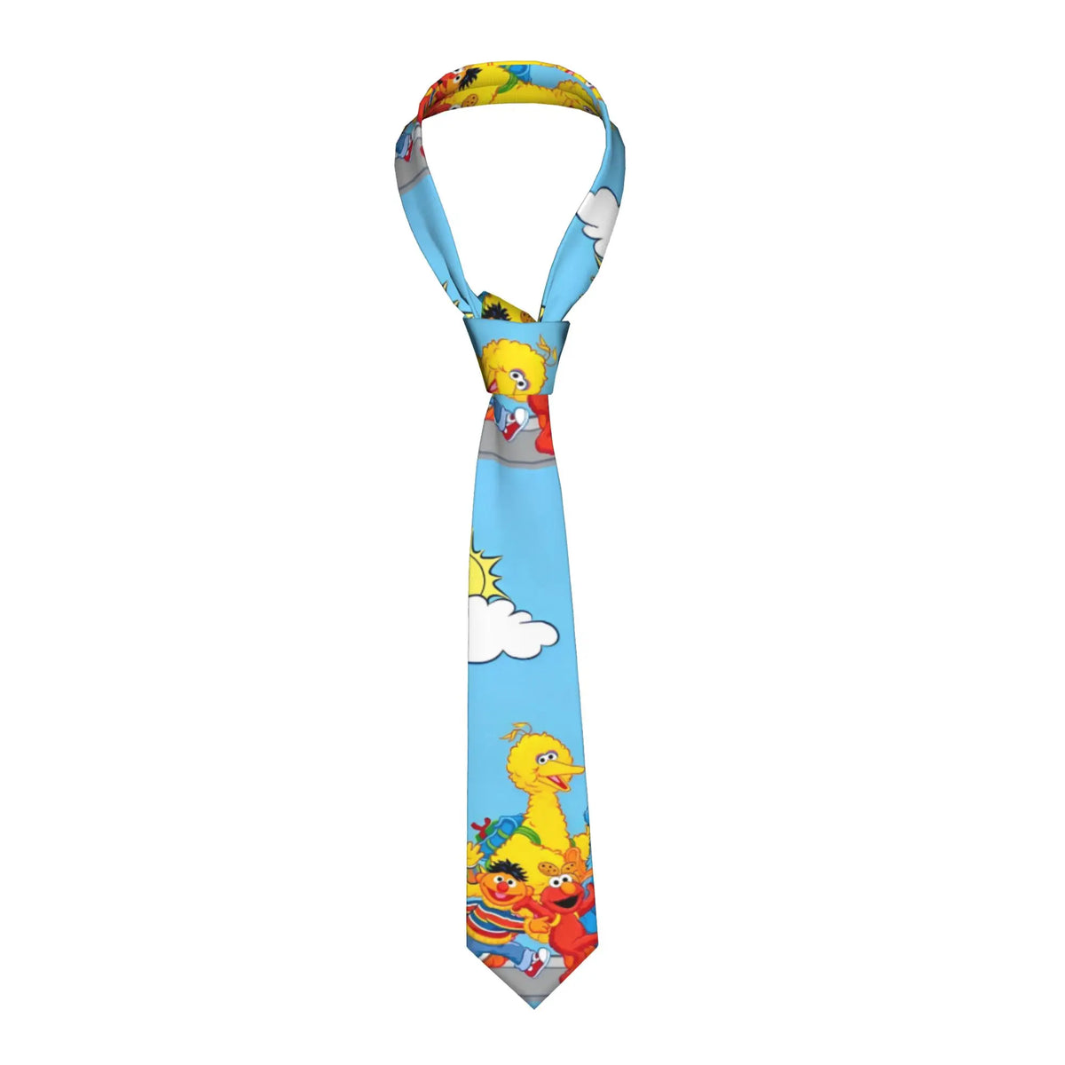 Anime Cookies Monsters Necktie Men 8 cm Slim Neck Ties Sesame Street SesameStreet for Men Daily Wear Cravat Wedding Office