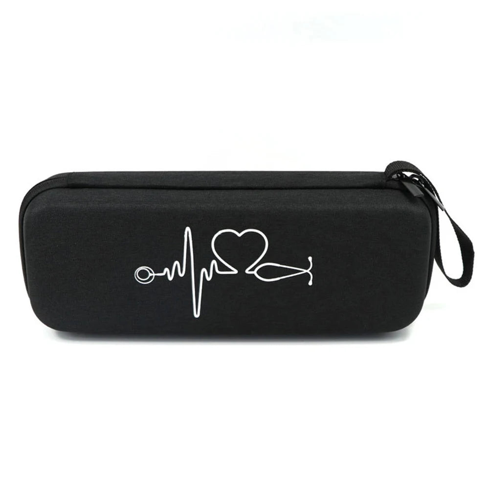 EVA Travel Portable Medical Stethoscope Storage Box First Aid Kit Mesh Pockets Case for 3M Littmann Cardiology III Stethoscope