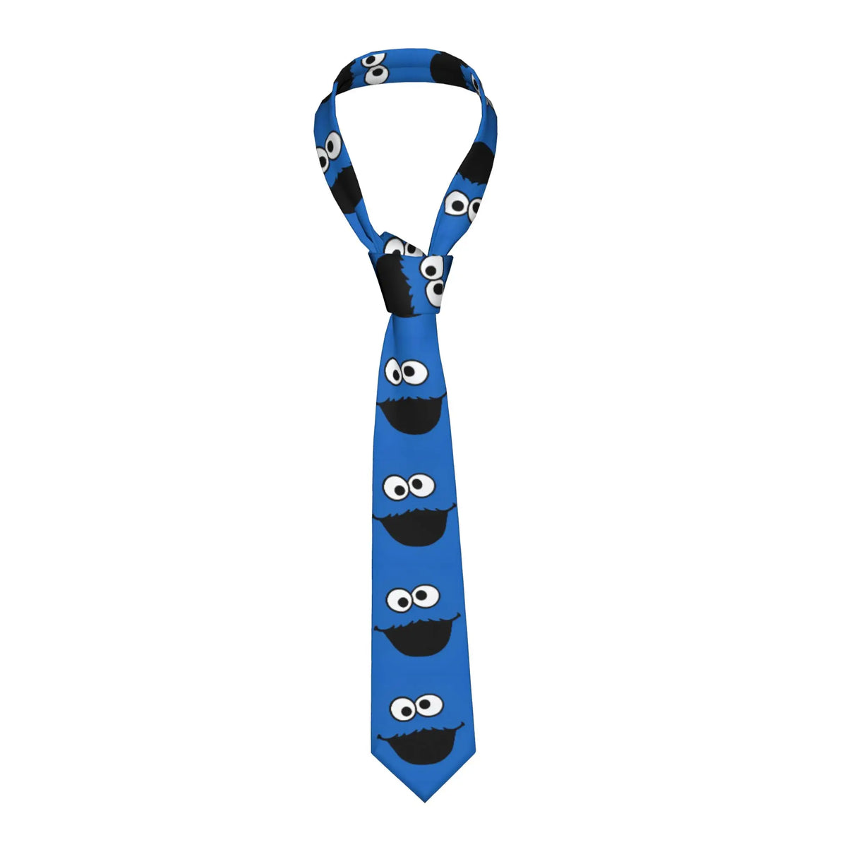 Anime Cookies Monsters Necktie Men 8 cm Slim Neck Ties Sesame Street SesameStreet for Men Daily Wear Cravat Wedding Office