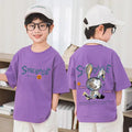 Nickelodeon Spring and Summer Children's Cartoon 100% Cotton T-Shirt - Large Size Top. Model's Outfit Is for Reference Only.