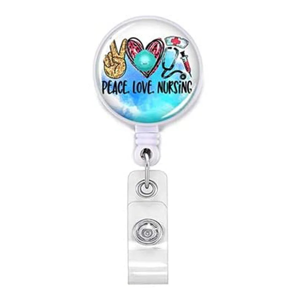 Staff Employee's Card Clip Retractable ID Name Badge Reel for Doctors Nurses Work Card Holder Accessories Medical Workers Pass