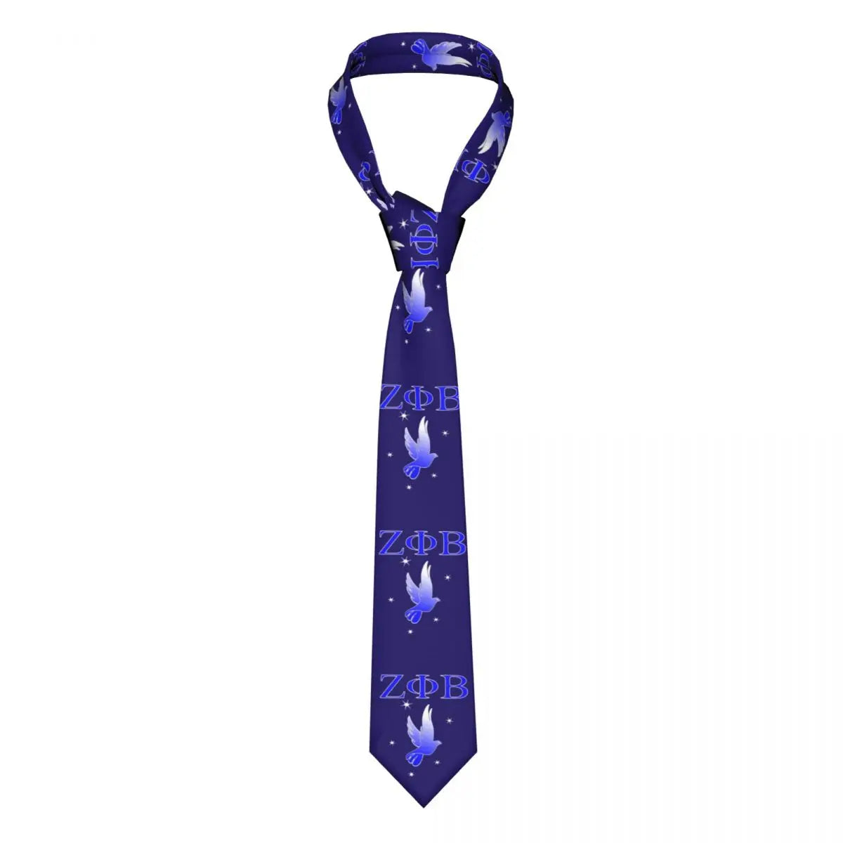Custom Zeta Phi Beta Greek Letter 1920 Tie Men's Formal Silk ZOB Neckties for Business