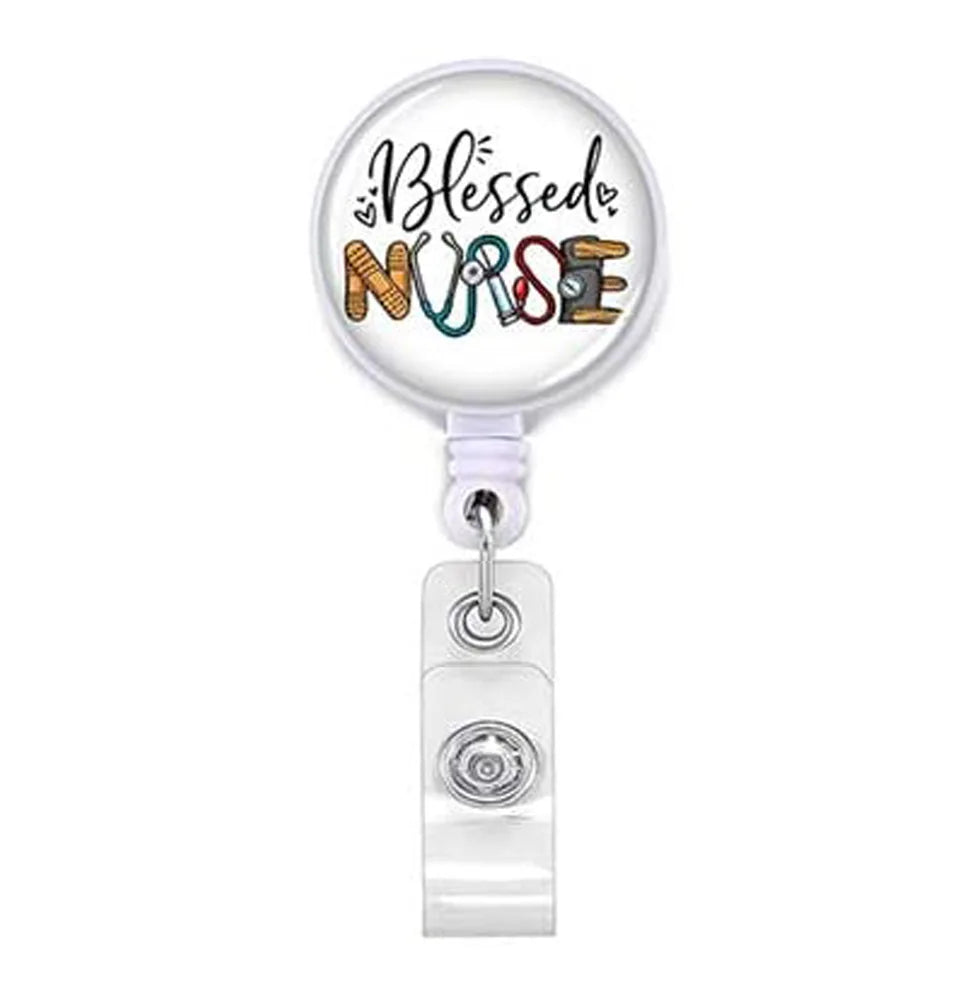 Staff Employee's Card Clip Retractable ID Name Badge Reel for Doctors Nurses Work Card Holder Accessories Medical Workers Pass