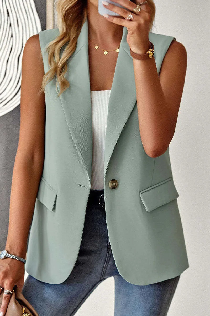 Women Blazers Turn Down Collar Blazer Long Sleeve Suits Single Button Cardigan Outerwear Casual Loose Fit Pockets Spliced 2026