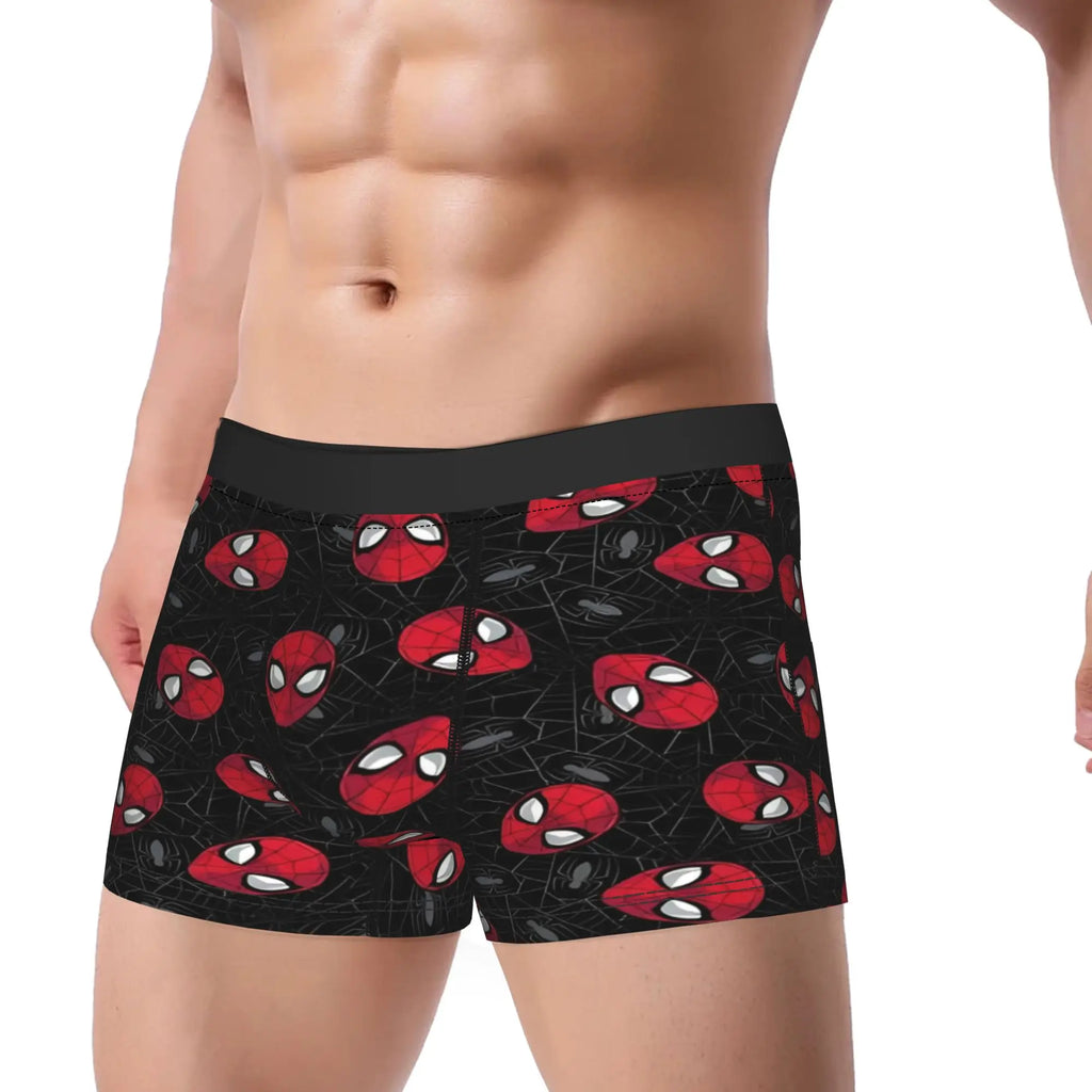 S-Spiders Heroes Underwear  Men Shorts Briefs Classic Trunk Quality Printing Plus Size Underpants