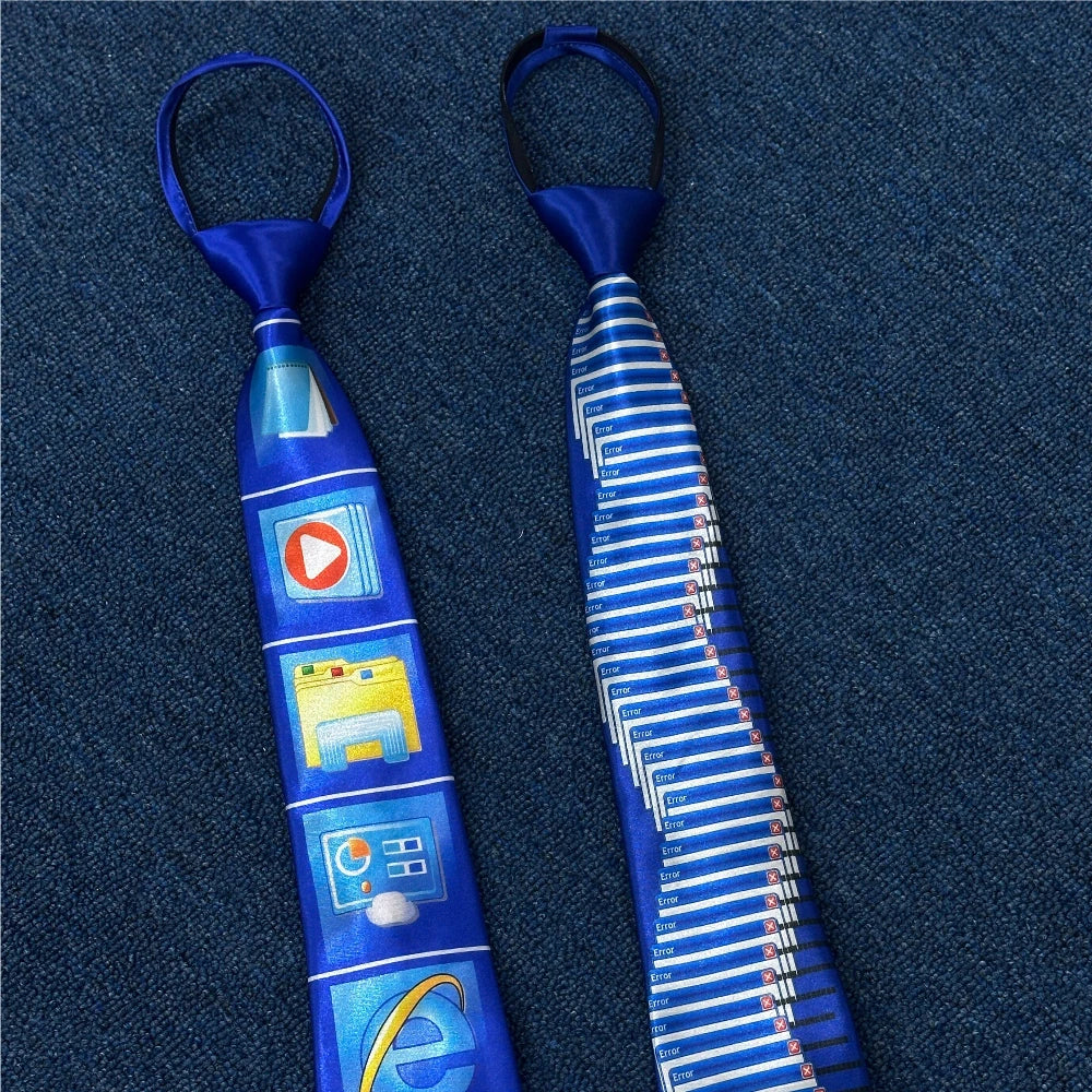 Vintage Stylish Trendy Unisex Tie Quirky Fun Street Punk Style Ins Tie Y2K Creative Niche Personalized Accessories