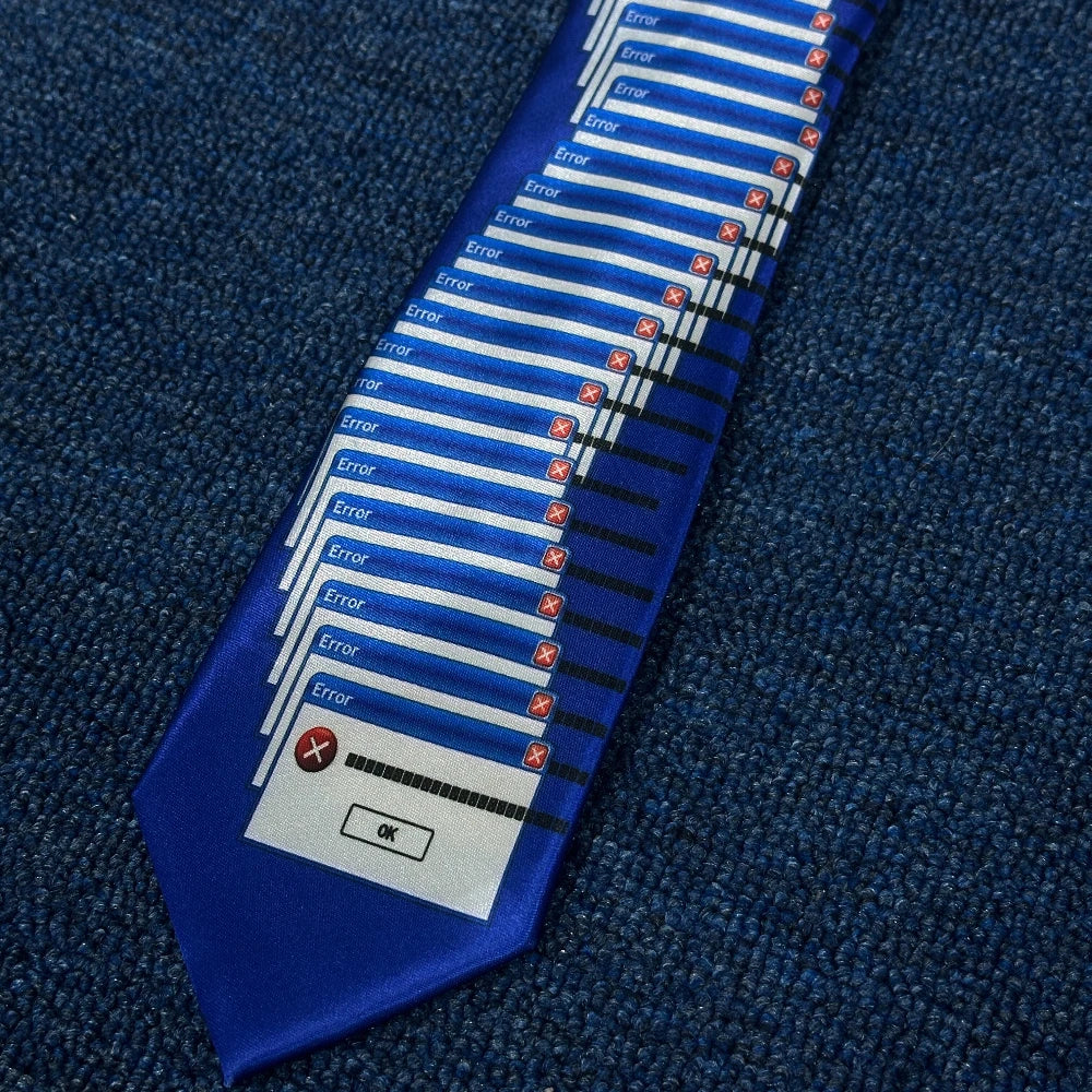 Vintage Stylish Trendy Unisex Tie Quirky Fun Street Punk Style Ins Tie Y2K Creative Niche Personalized Accessories