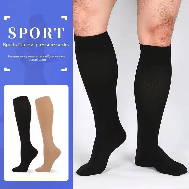 Men Compression Stockings Women Hiking Running Elastic Socks Sports Socks Flight Pregnancy Swollen Varicose Veins Marathon Socks