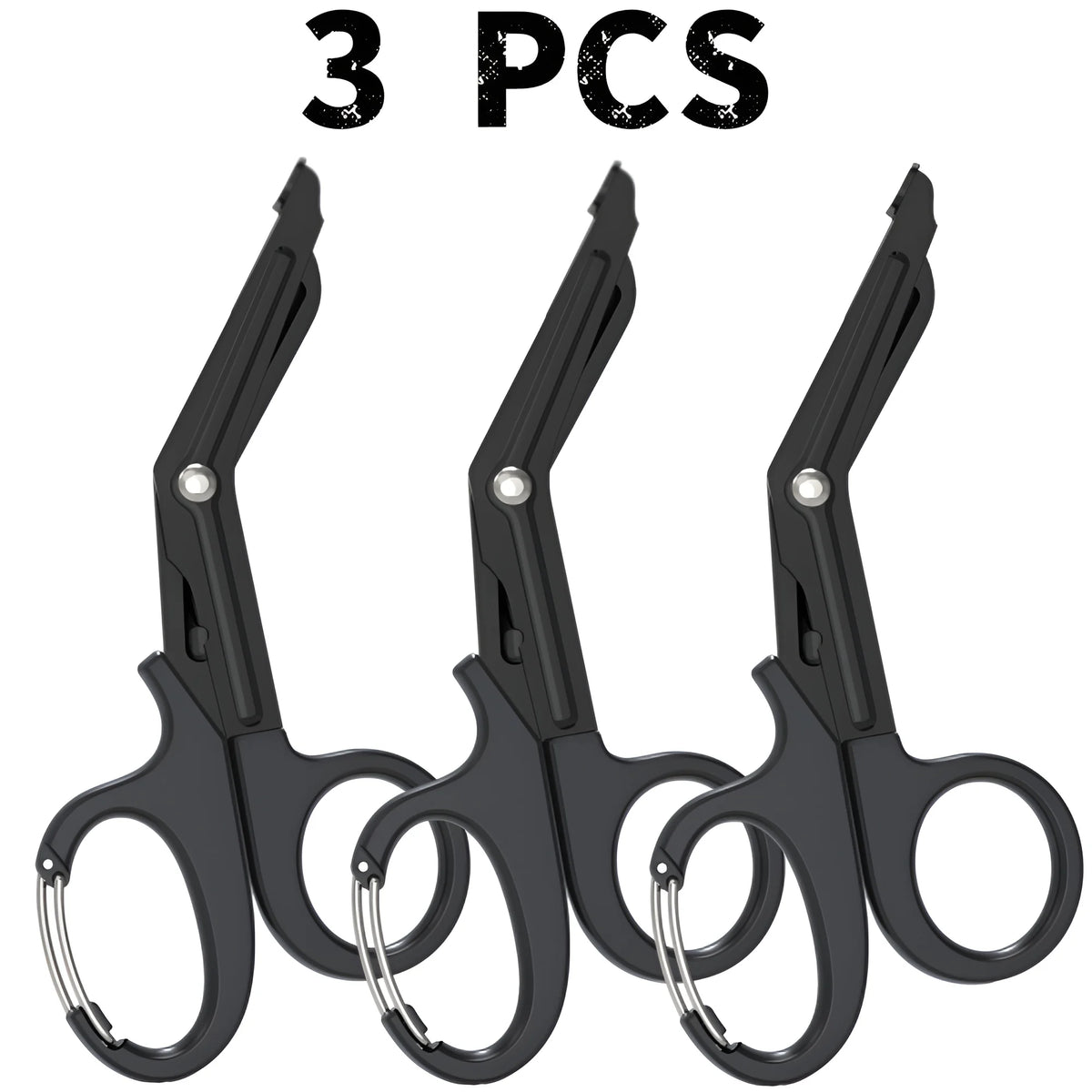 1/2/3/4/5pcs Emergency Medical Scissors Trauma Shears with Carabiner 18.5cm Bandage Shears and Military Bandage Scissors