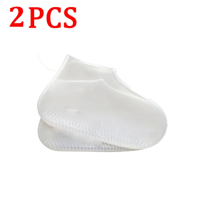 6/4/2PCS Silicone Shoe Covers - Wear-resistant Waterproof Anti-Slip Foldable Reusable For Outdoor Rain/Snow, Household Travel