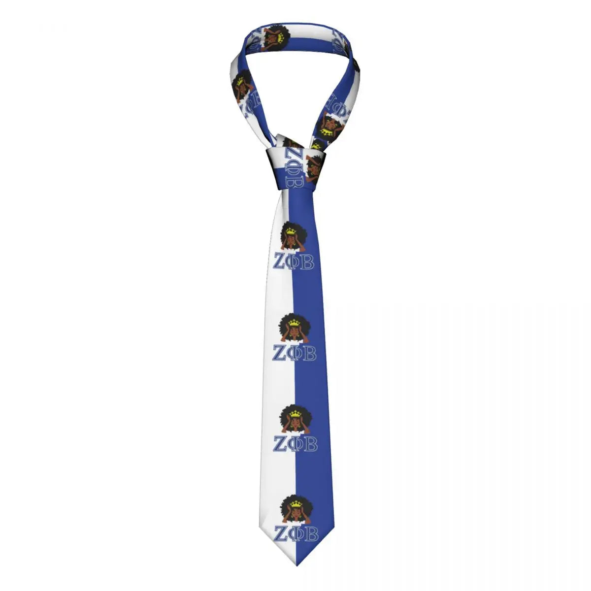 Custom Zeta Phi Beta Greek Letter 1920 Tie Men's Formal Silk ZOB Neckties for Business