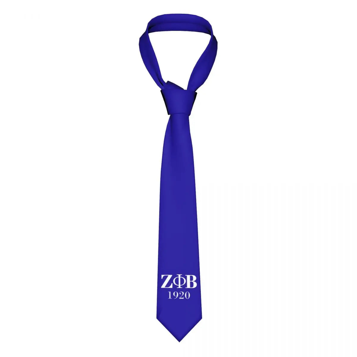 Custom Zeta Phi Beta Greek Letter 1920 Tie Men's Formal Silk ZOB Neckties for Business