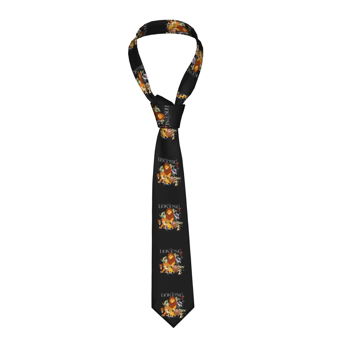 Fashion Anime The Lion King Simba  Neck Ties Men Personalized Silk Cartoon  Necktie for Business Gravatas