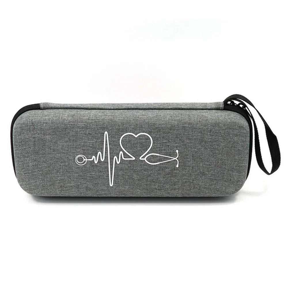 EVA Travel Portable Medical Stethoscope Storage Box First Aid Kit Mesh Pockets Case for 3M Littmann Cardiology III Stethoscope