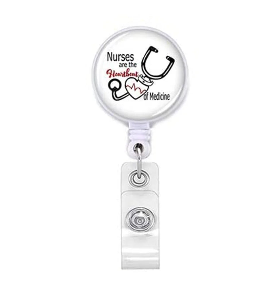 Staff Employee's Card Clip Retractable ID Name Badge Reel for Doctors Nurses Work Card Holder Accessories Medical Workers Pass