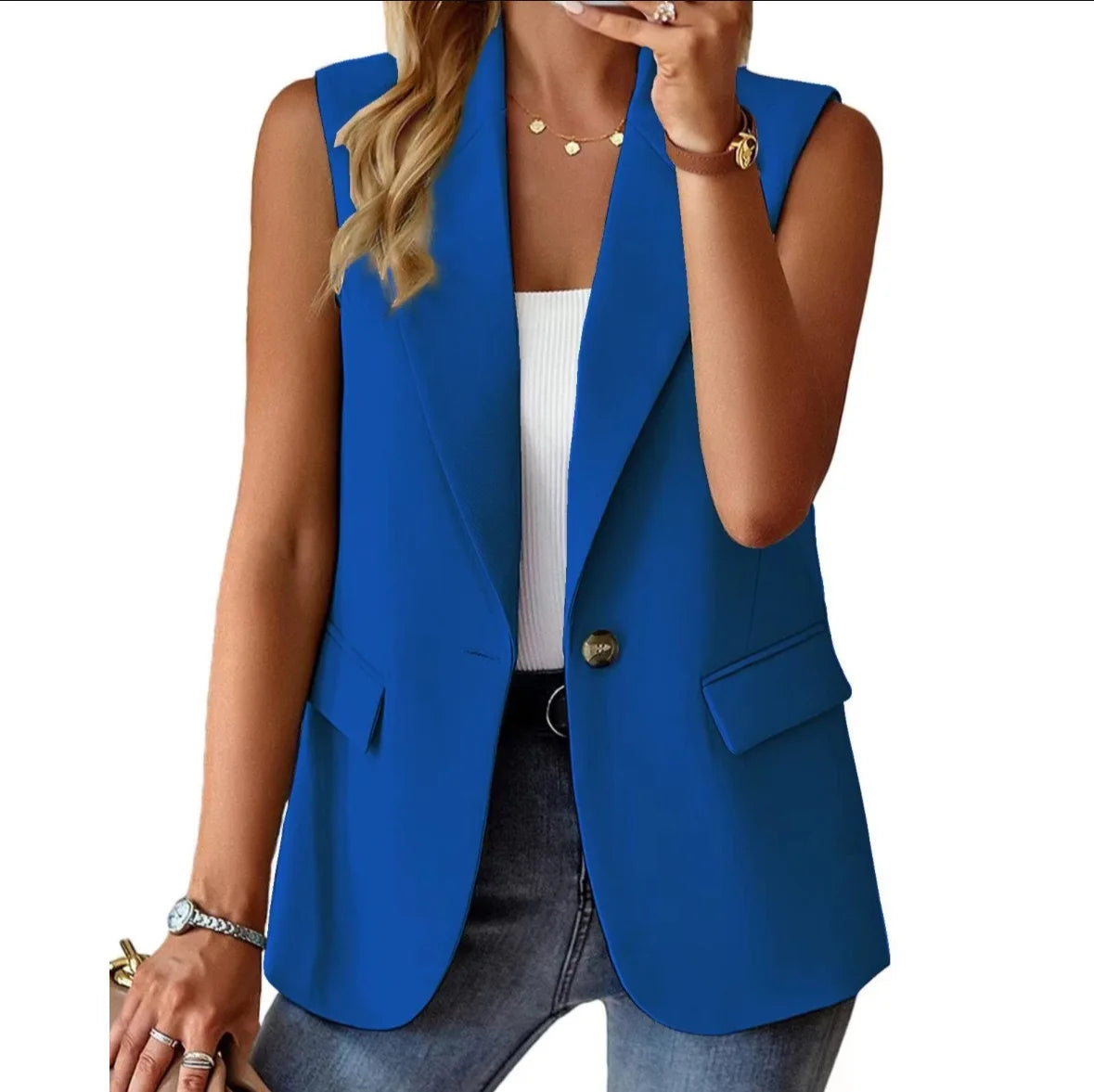 Women Blazers Turn Down Collar Blazer Long Sleeve Suits Single Button Cardigan Outerwear Casual Loose Fit Pockets Spliced 2026