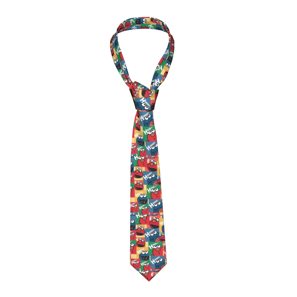 Anime Cookies Monsters Necktie Men 8 cm Slim Neck Ties Sesame Street SesameStreet for Men Daily Wear Cravat Wedding Office