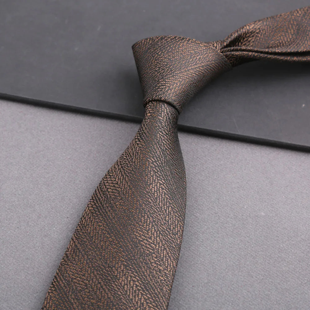 Luxury 8CM Mens Tie Stripes Paisley Dot Neck Ties Jacquard Woven Necktie For Man Daily Wear Business Wedding Party Accessories