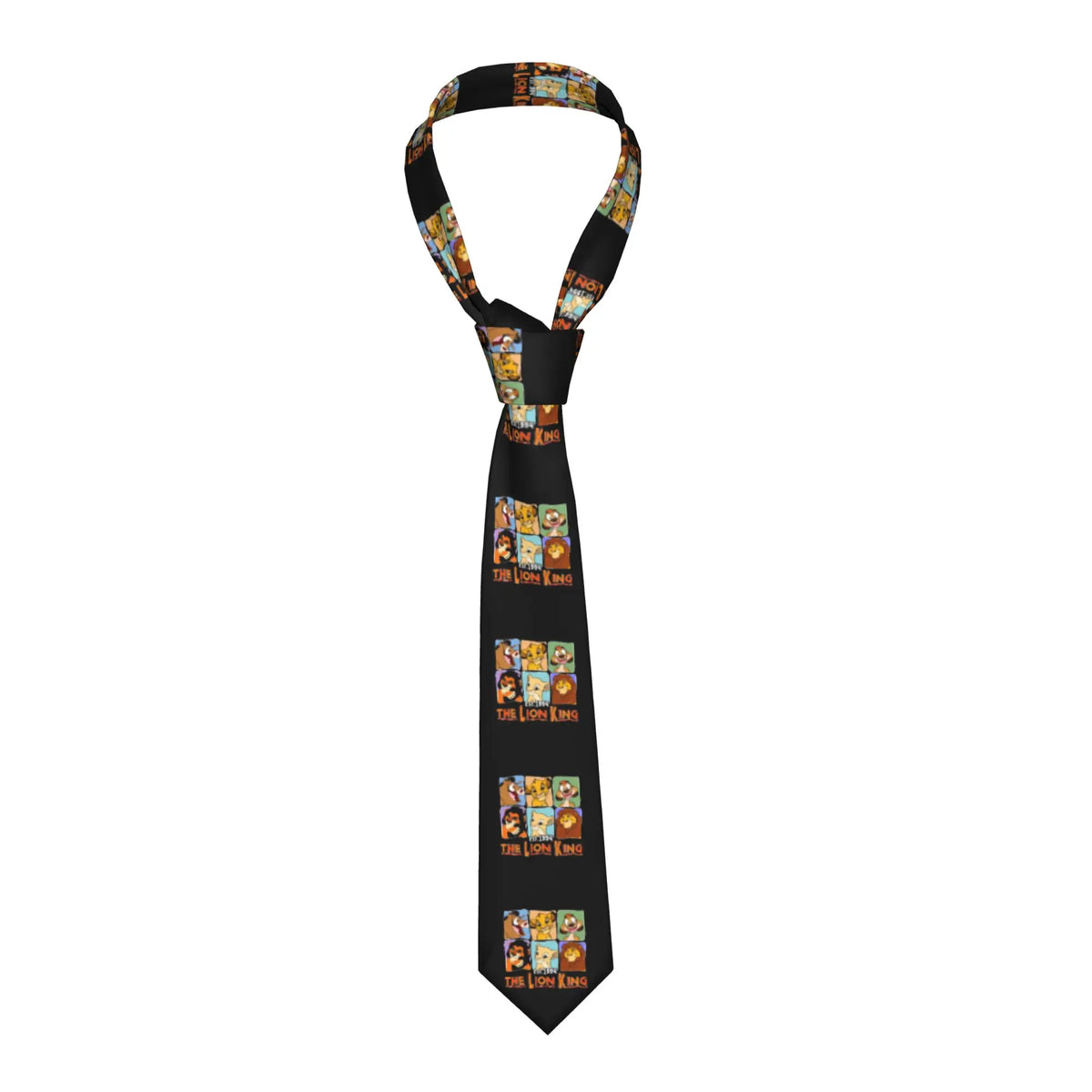 Fashion Anime The Lion King Simba  Neck Ties Men Personalized Silk Cartoon  Necktie for Business Gravatas